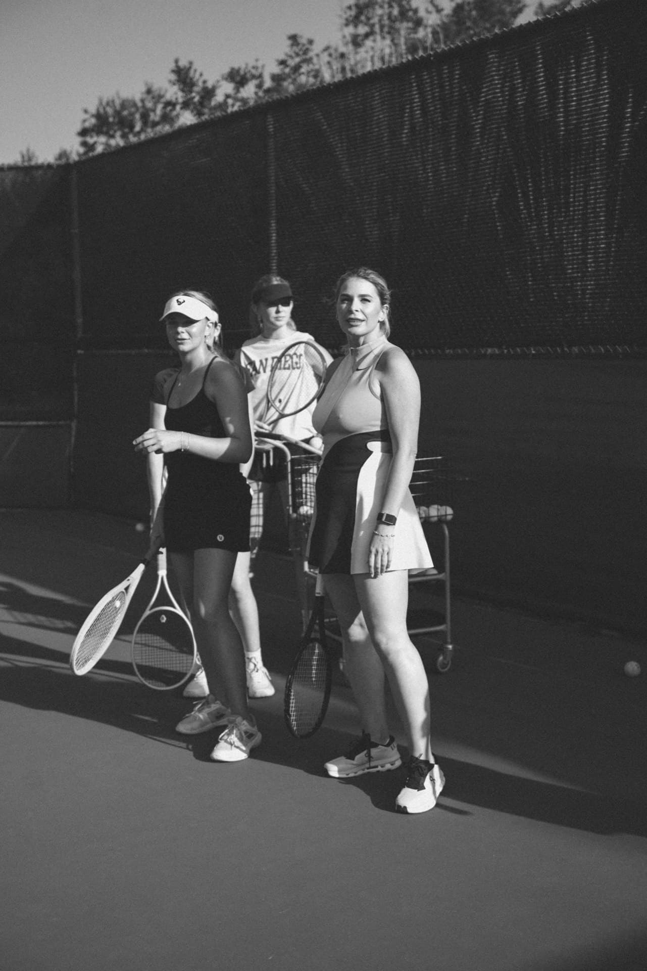 Students before match — B&W